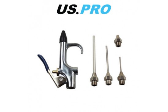  Blaaspistool/ luchtpistool met 3 naaldmondstukken 